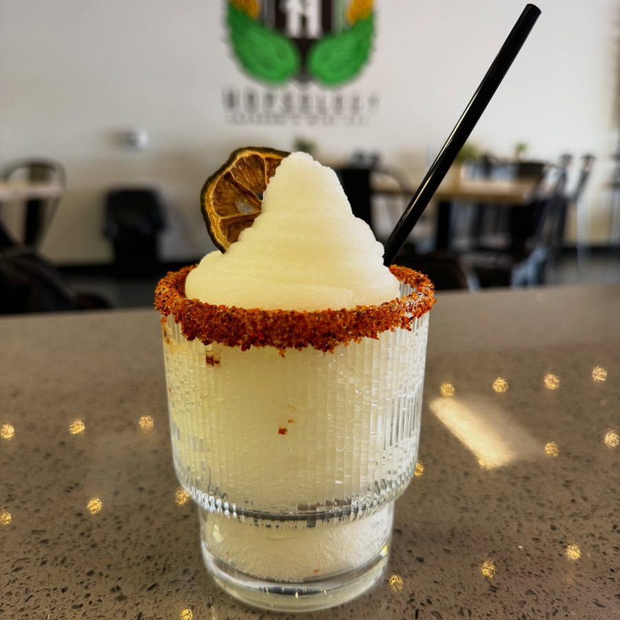 Frozen margarita slushie at Hopsology